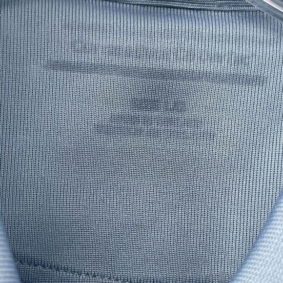 Cutter & Buck Golf Polo Quarter Zip Blue Short Sleeve Five Oaks Mens Size Large - Picture 9 of 9